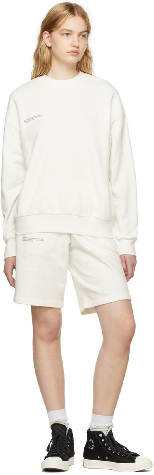 PANGAIA 365 Organic Cotton Long Shorts In Neutral