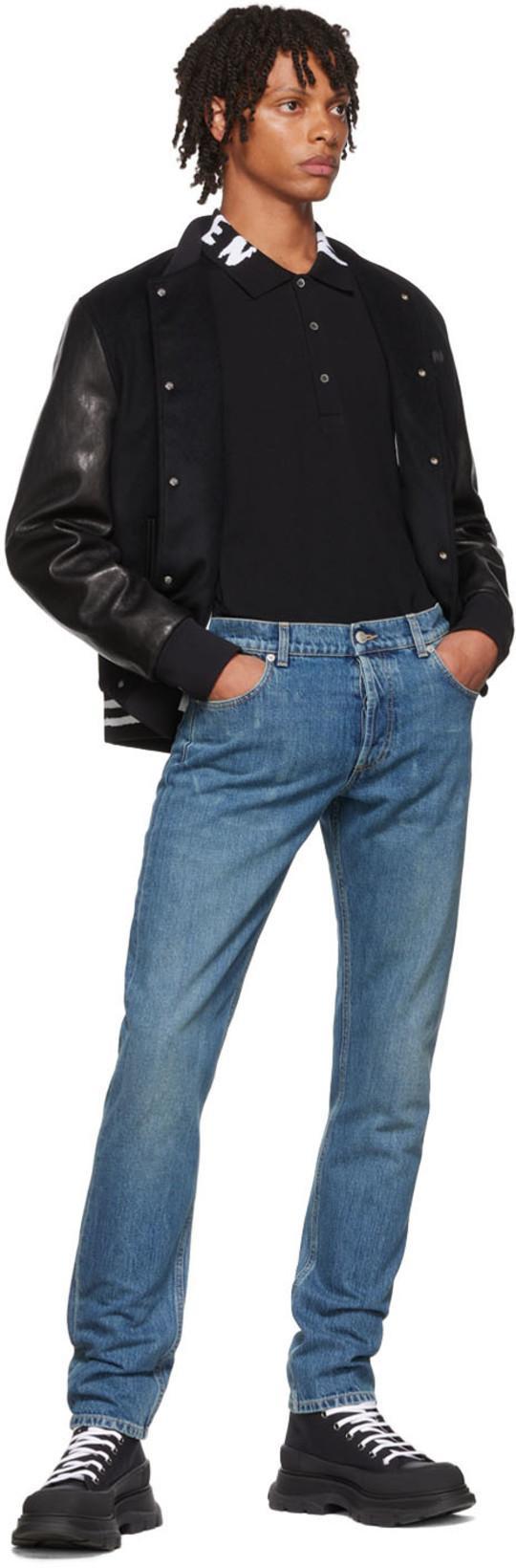 ALEXANDER MCQUEEN Alexander Mc Queen Workwear Denim Jeans In Blue