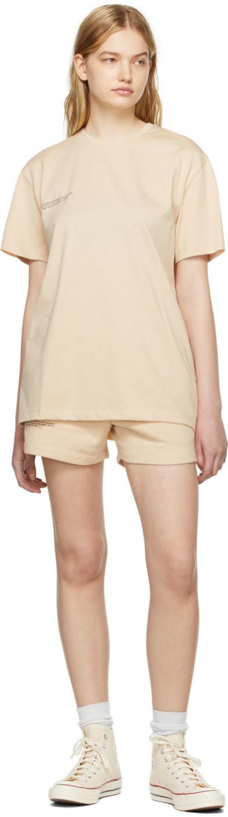 PANGAIA 365 Cotton Shorts In Neutral