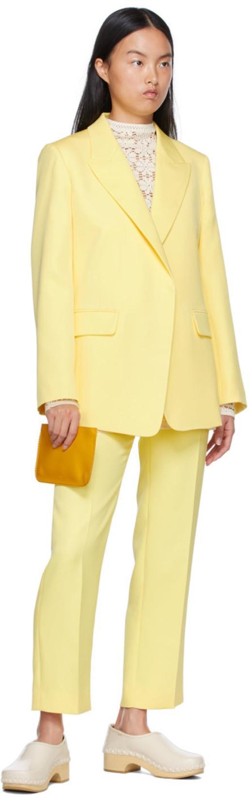 CHLOÉ Straight-leg Ankle Silk Crepe Trousers In Multicolor