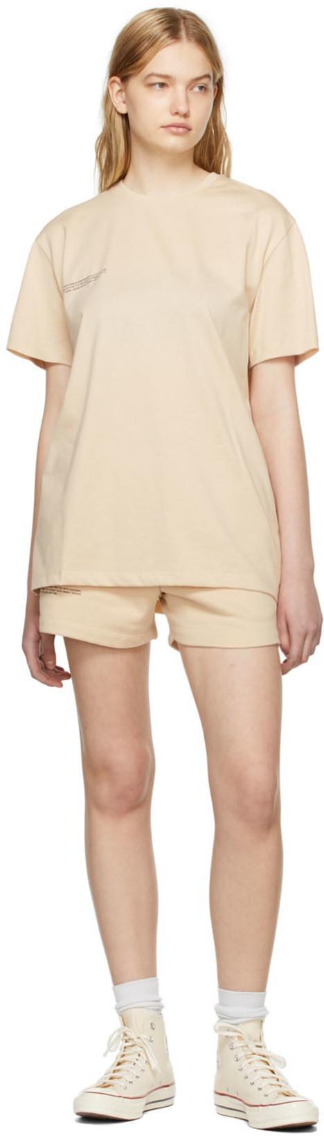 PANGAIA 365 Cotton Shorts In Neutral