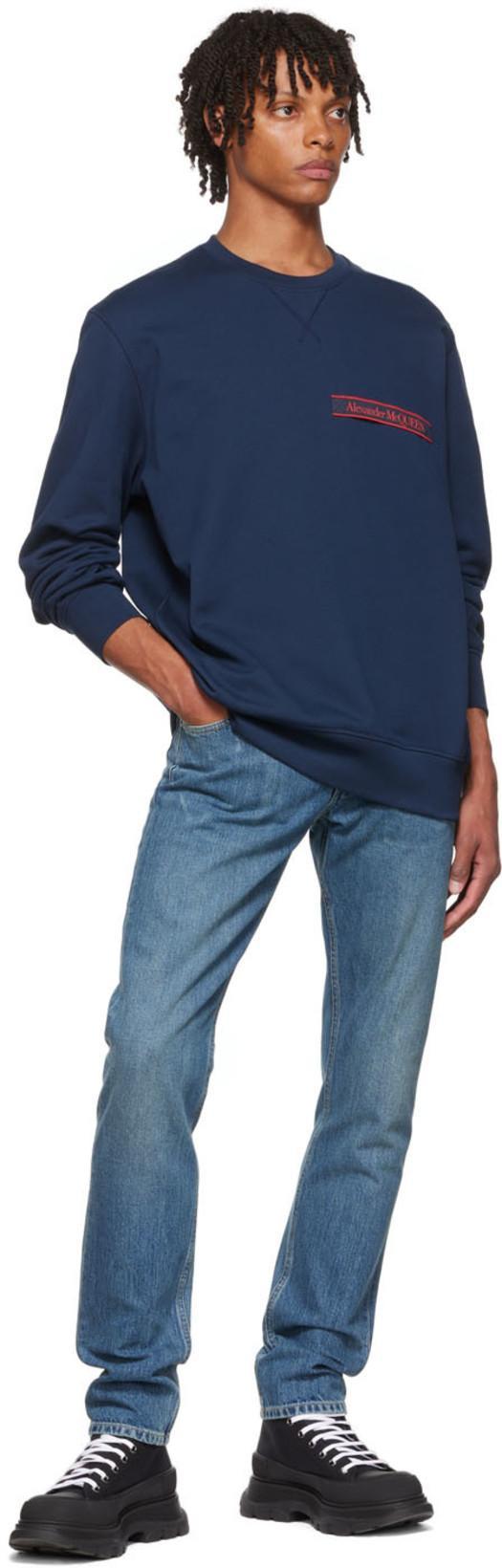 ALEXANDER MCQUEEN Alexander Mc Queen Workwear Denim Jeans In Blue