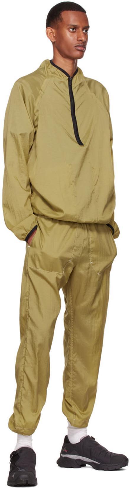 ARNAR MAR JONSSON Yellow Nylon Trousers In Slated Yellow