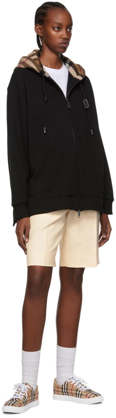 BURBERRY Women White T-shirt With Vintage Check Motif On The Sleeves In Cotton Woman