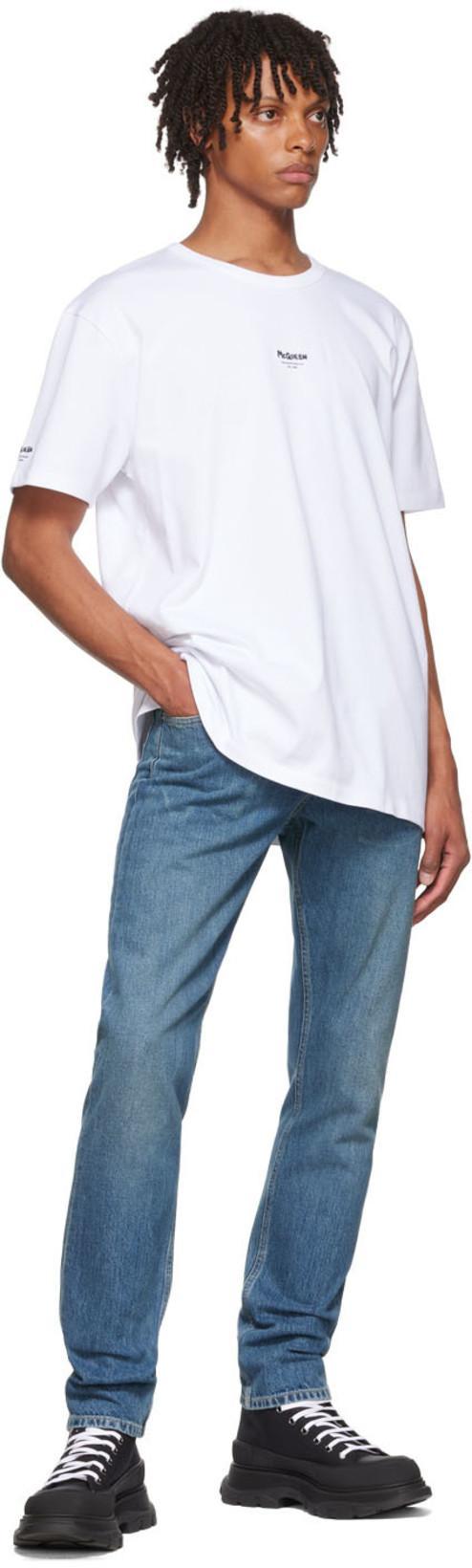 ALEXANDER MCQUEEN Alexander Mc Queen Workwear Denim Jeans In Blue