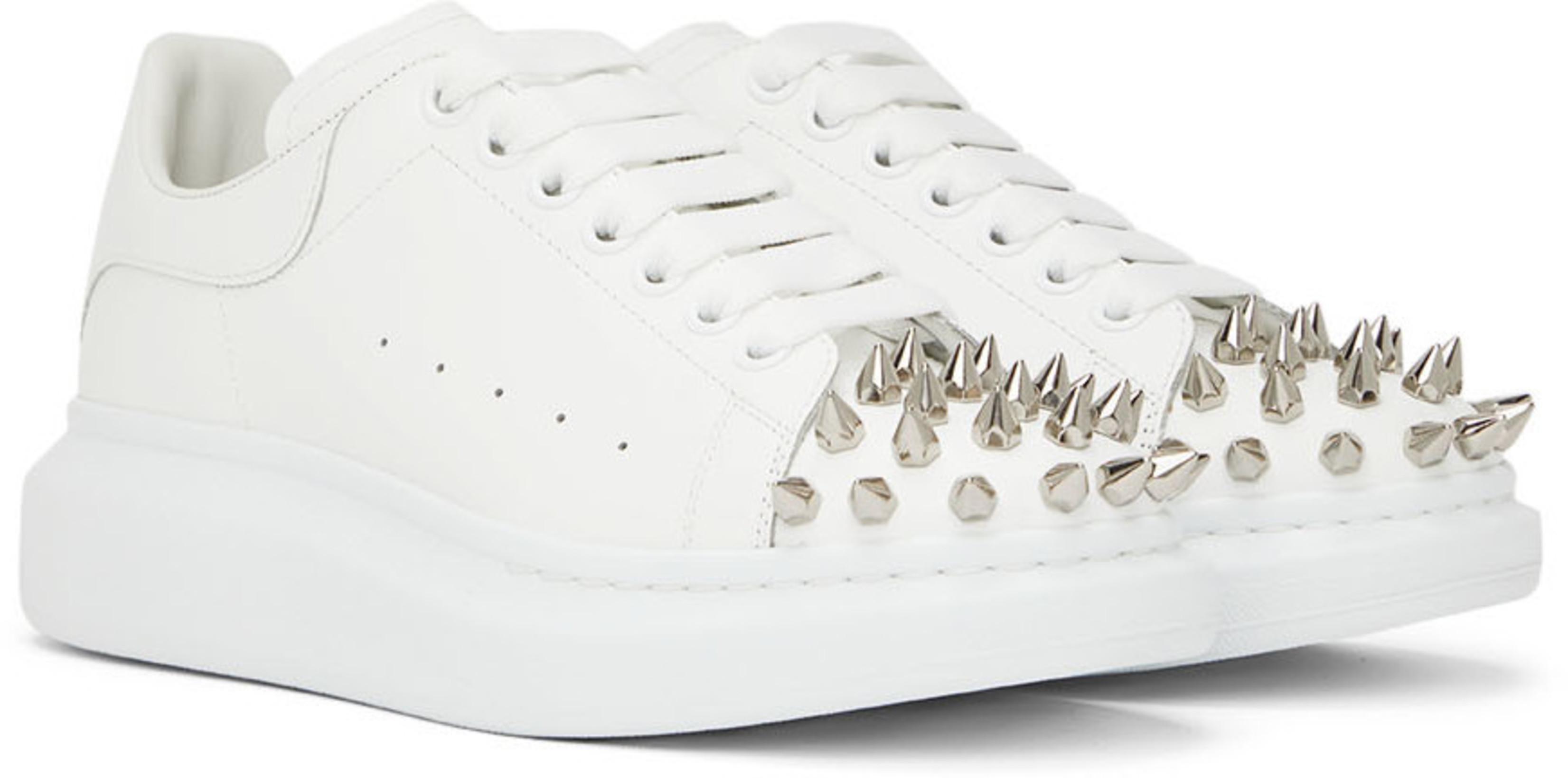 ALEXANDER MCQUEEN Mcqueen Graffiti Workwear Jeans In White Black