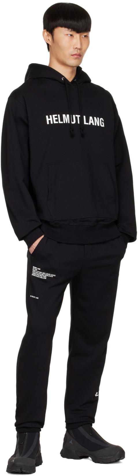 HELMUT LANG Stencil Logo Graphic Hoodie In Animal Print