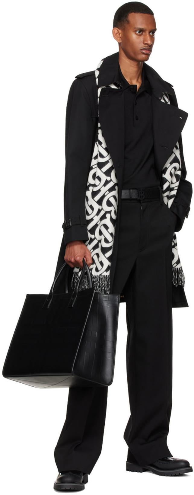 BURBERRY Eddie Tb Polo Shirt In Black