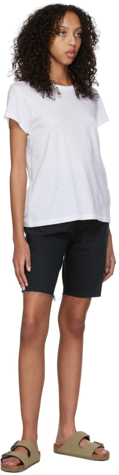 FRAME Wide-leg Denim Shorts In Supernova Fray