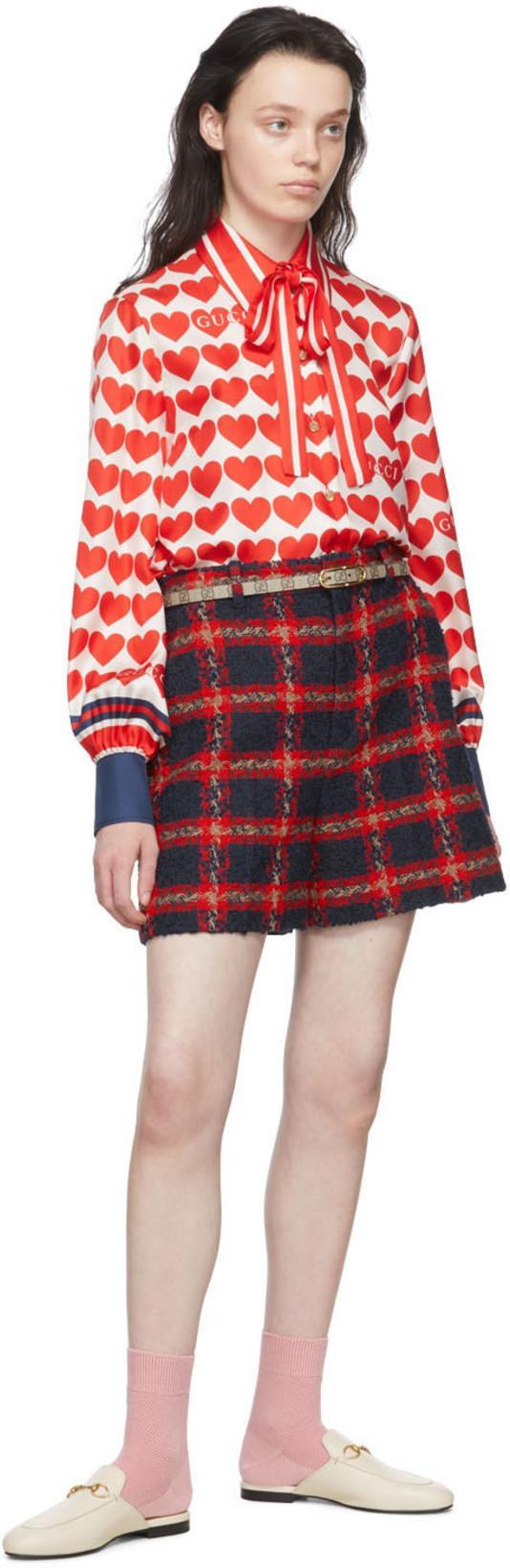 GUCCI Princetown Loafer Mule In White Leather