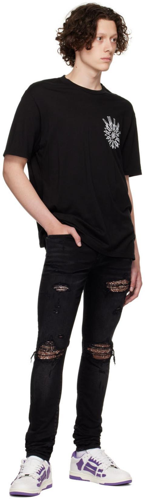 AMIRI Black Cotton T-shirt