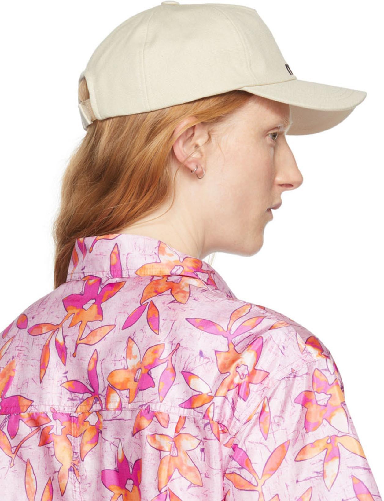 ISABEL MARANT Tyrony Logo Baseball Cap In Beige