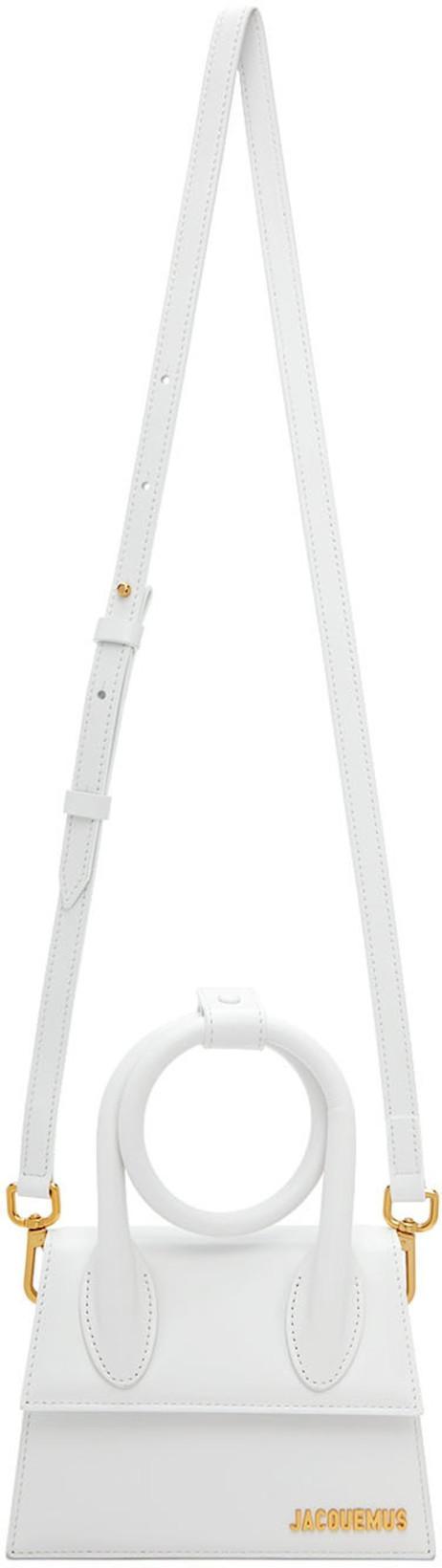 JACQUEMUS White Le Chiquito Noeud Crossbody Bag