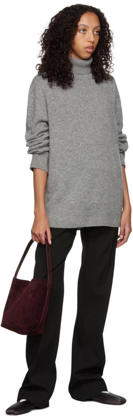 THE ROW Stepny Wool & Cashmere Knit Sweater In Grey