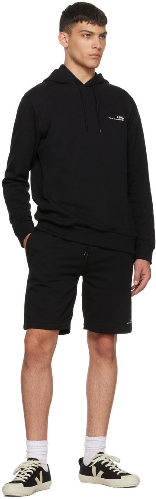 APC A.p.c. Hoodie Standard Rue Madame Gots In Black