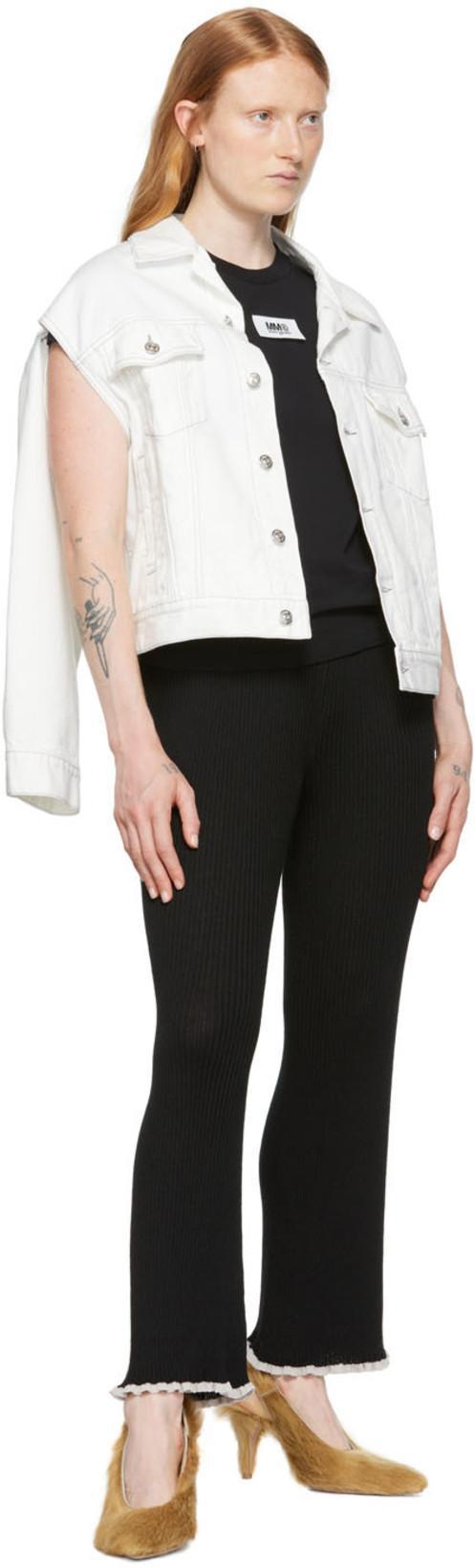 MM6 MAISON MARGIELA Mm6 By Maison Margiela Numeric Cotton Jersey T-shirt In Black