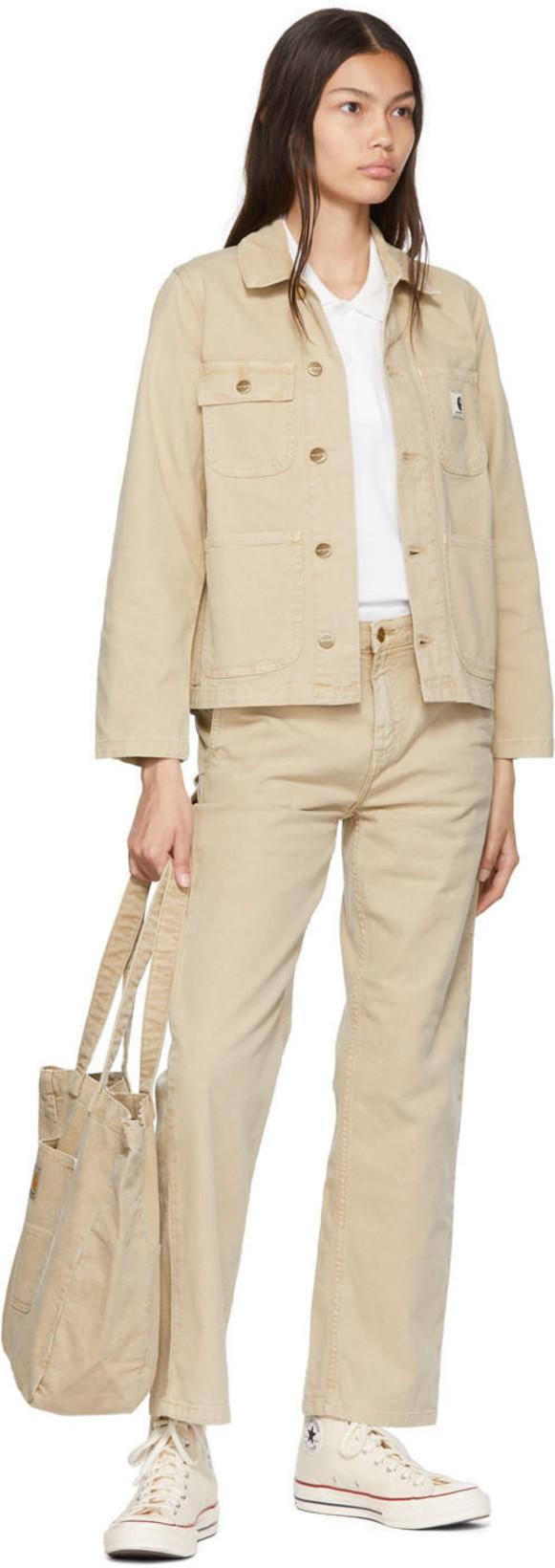 CARHARTT Beige Pierce Jeans In Dusty H Brown