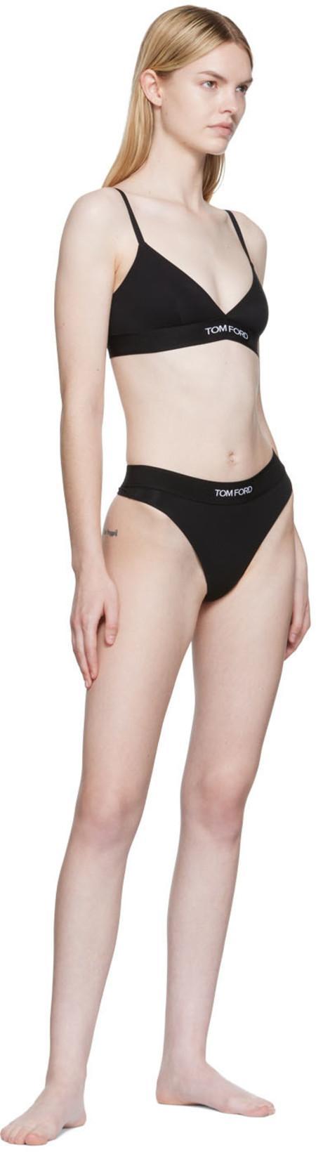 TOM FORD Stretch-modal Jersey Soft-cup Triangle Bra In Black