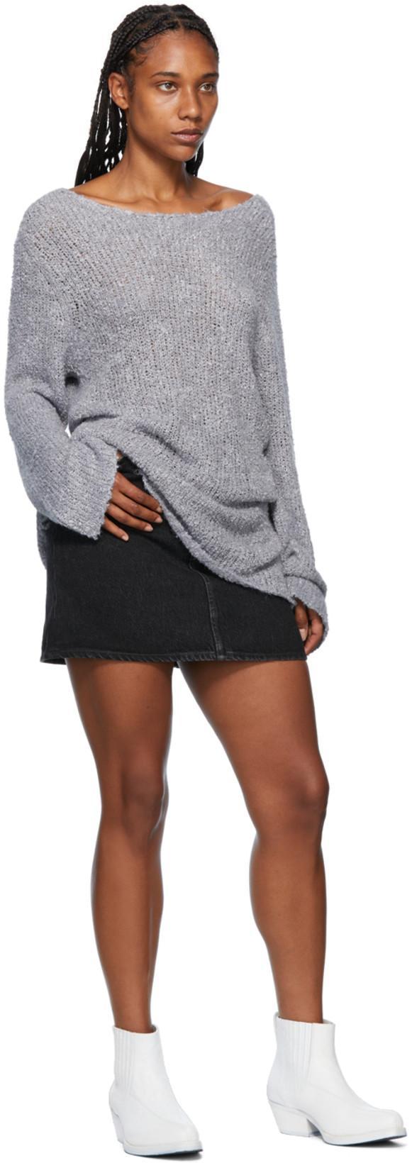 ACNE STUDIOS Black Denim Mini Skirt In New