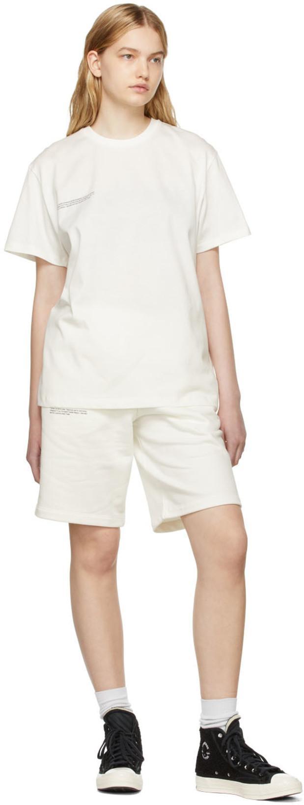 PANGAIA 365 Organic Cotton Long Shorts In Neutral