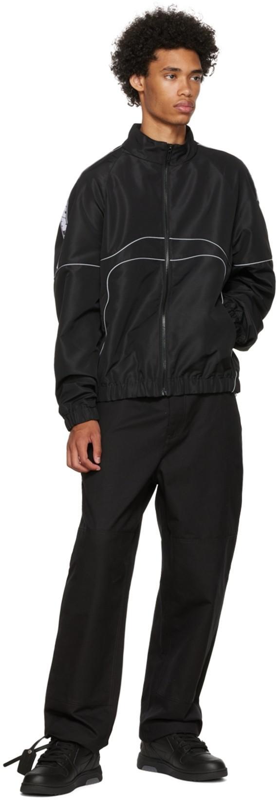 OFF-WHITE Out Of Office Black Low Top Sneakers With Arrow Patch In Leather Man In Multi