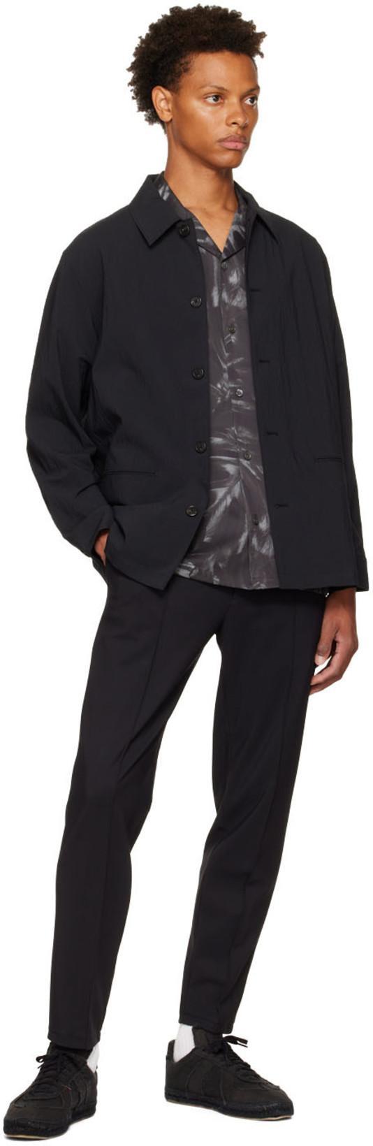 THEORY Curtis Drawstring Precision Ponte Pants Black In Baltic