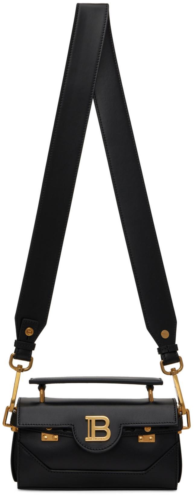 BALMAIN Cropped Leather Biker Jacket In Black