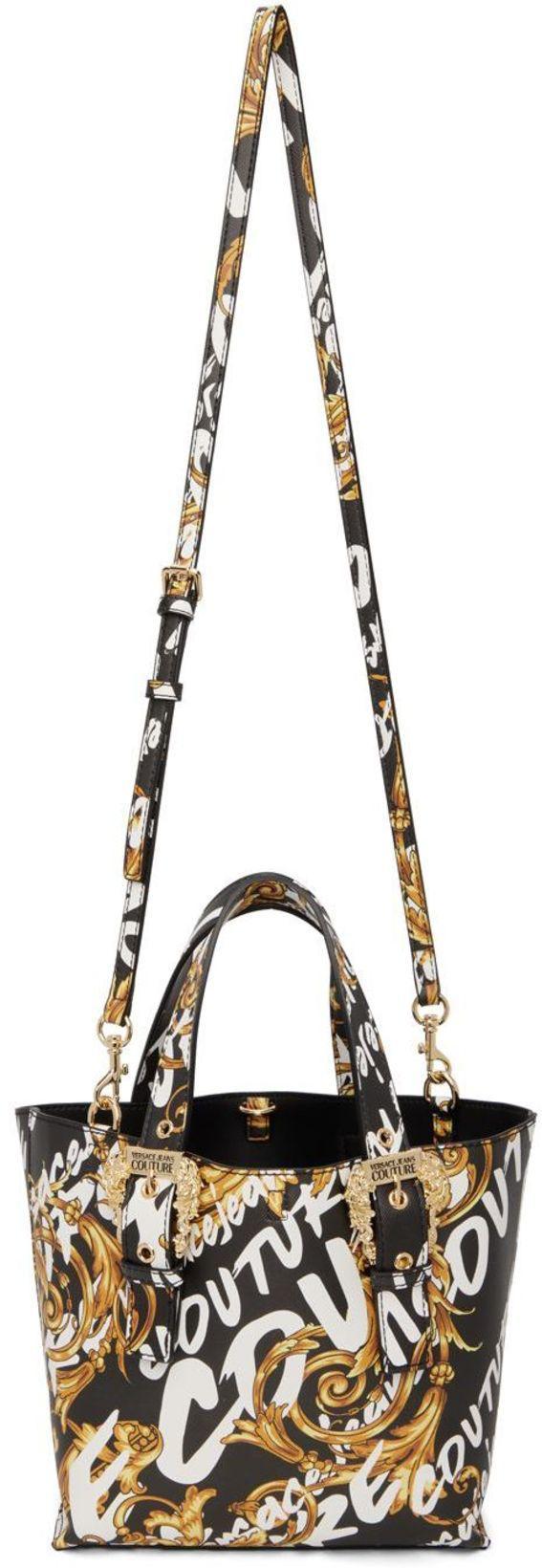 VERSACE Black And Yellow Shirt With Barocco Print