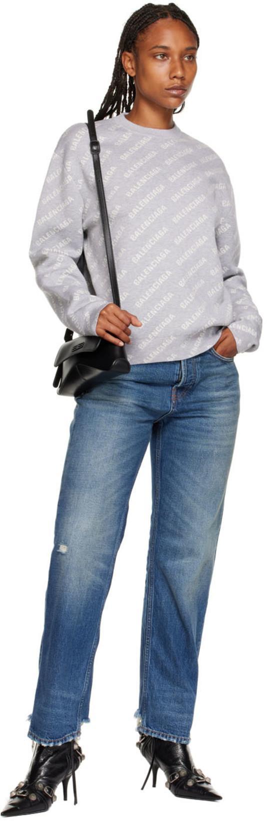 BALENCIAGA Womens Cagole Lambskin Buckle Zip Ankle Booties In Black