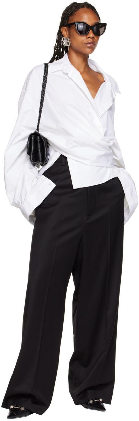 BALENCIAGA Womens Cagole Lambskin Buckle Zip Ankle Booties In Black