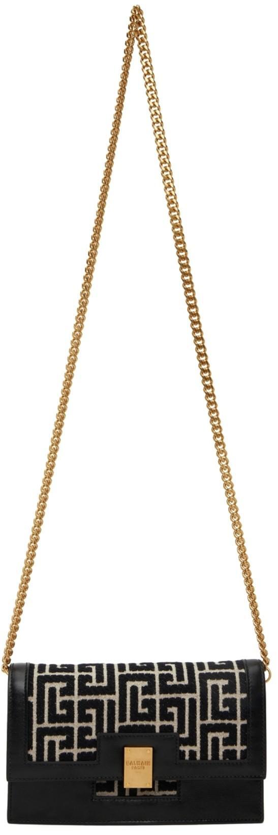 BALMAIN Black Double-breasted Jacket With Gold-colored Branded Buttons In Soft Leather Woman In Noir