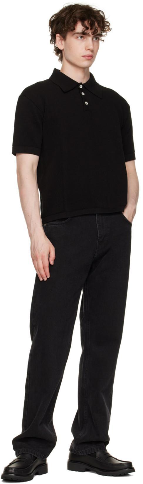 SAINT LAURENT Le Loafer Ysl-logo Leather Loafers In Black