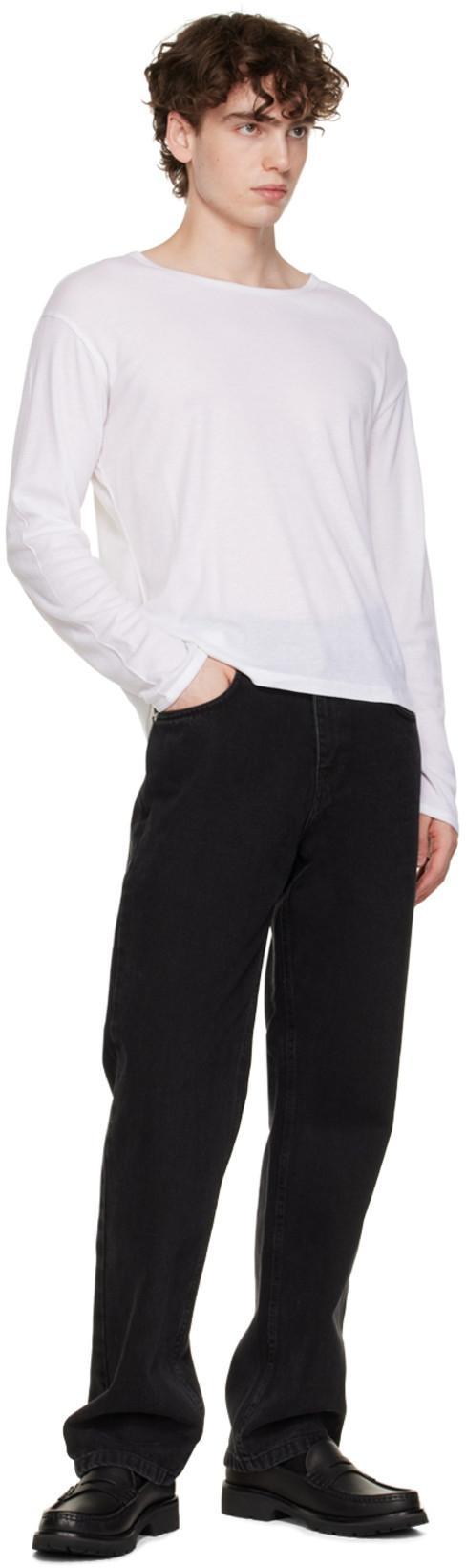 SAINT LAURENT Le Loafer Ysl-logo Leather Loafers In Black