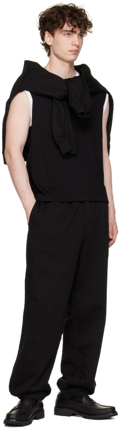 SAINT LAURENT Le Loafer Ysl-logo Leather Loafers In Black