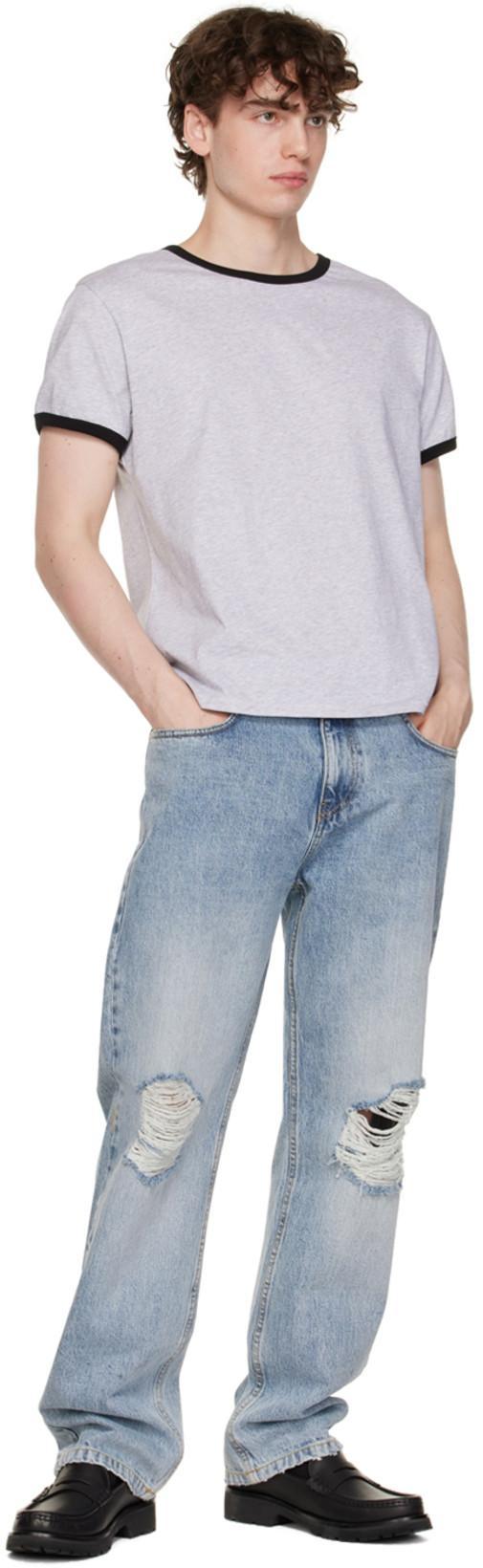 SAINT LAURENT Le Loafer Ysl-logo Leather Loafers In Black