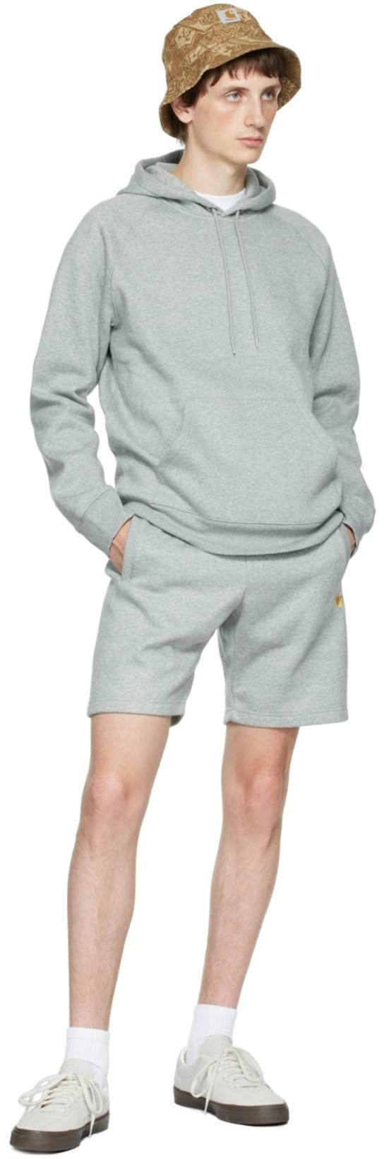 CARHARTT Hooded Chase Sweatshirt Heather Grey In Gray