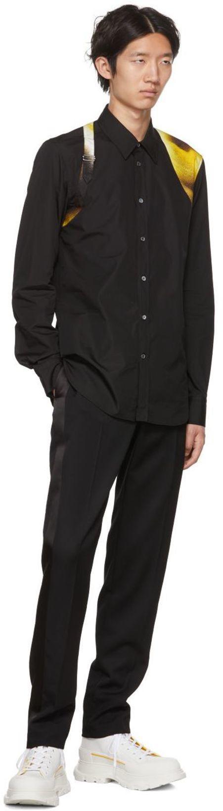 ALEXANDER MCQUEEN Black Smoking Trousers