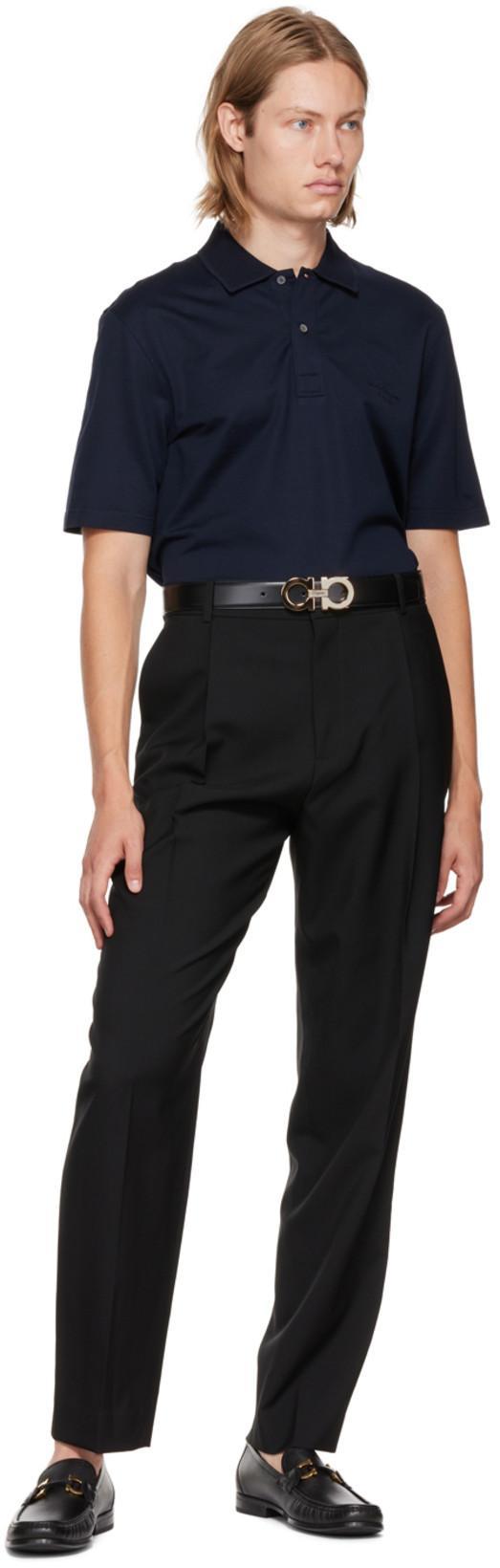 FERRAGAMO Men's Grandioso Double Gancini Bit Leather Loafers - Regular In Nero Espresso