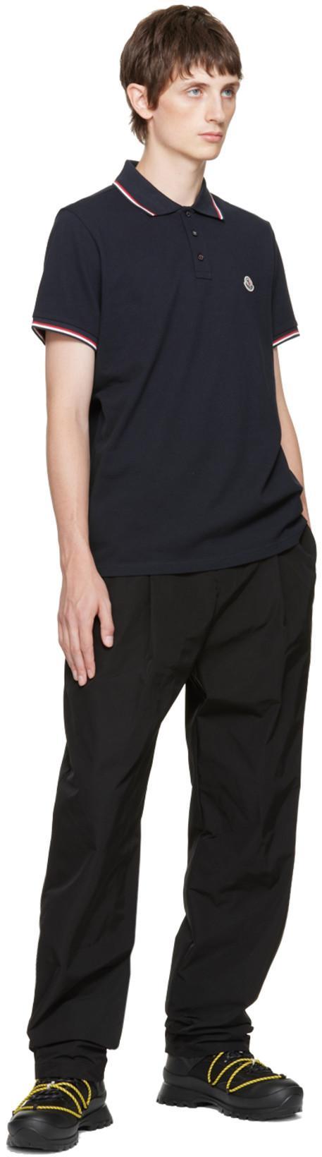 MONCLER This Polo Shirt Features A Timeless Design That Transcends The Seasons In Black