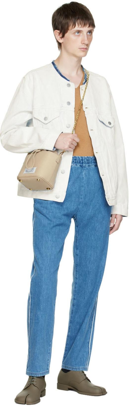 MAISON MARGIELA Jacket In White Crak