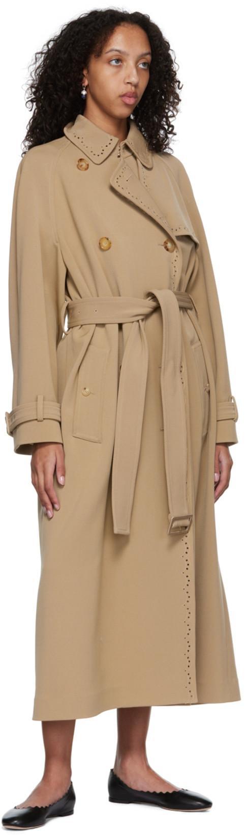 CHLOÉ Lauren Nappa Leather Ballet Flats In Black