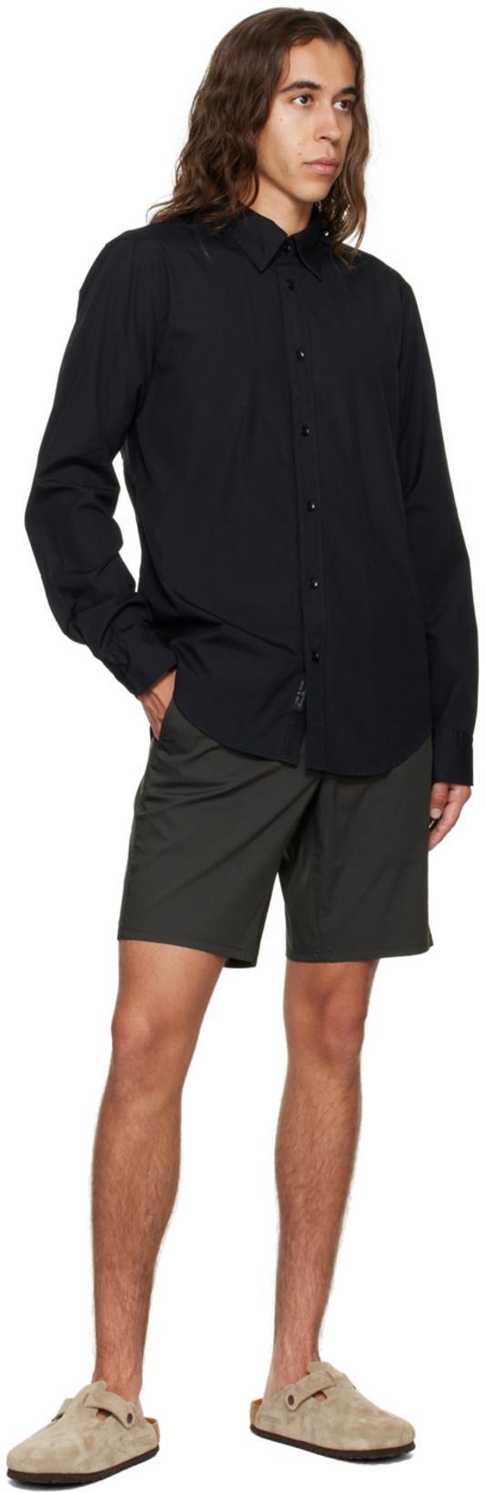 RAG & BONE Icons Zac 365 Slim-fit Cotton-poplin Shirt In Black