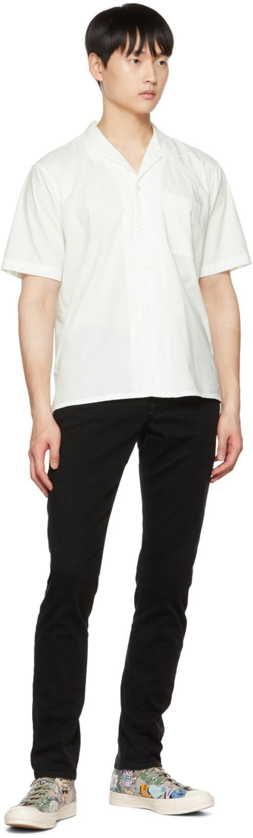FRAME Lhomme Slim Mid-rise Jeans In Black