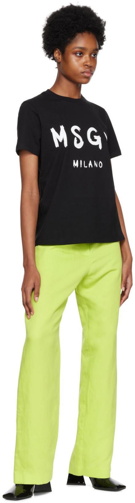 MSGM T-shirt With Logo In Black