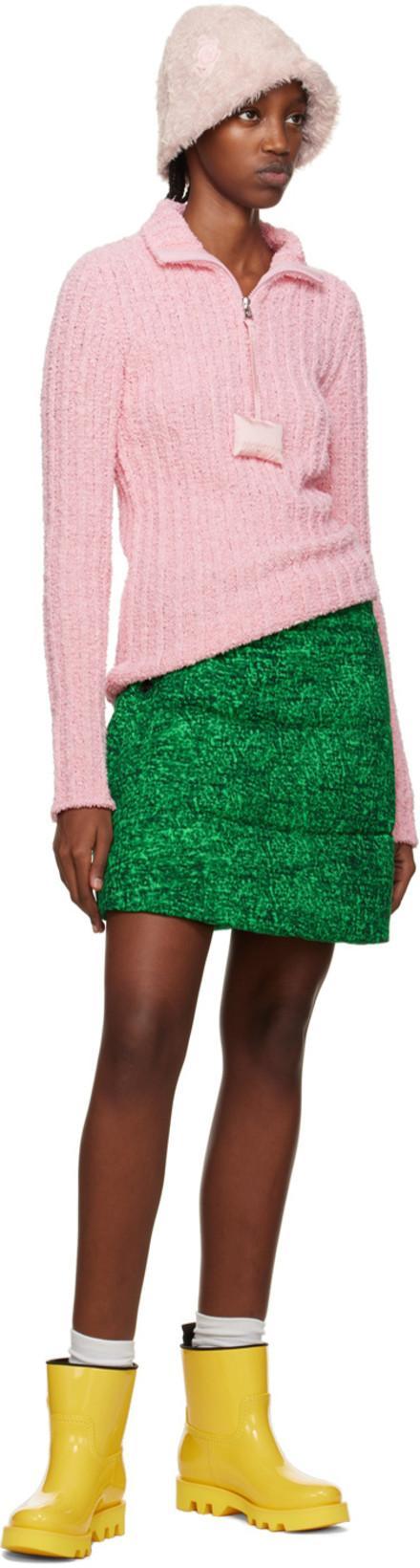 MONCLER GENIUS Print Skirt 1 Moncler Jw Anderson In Green