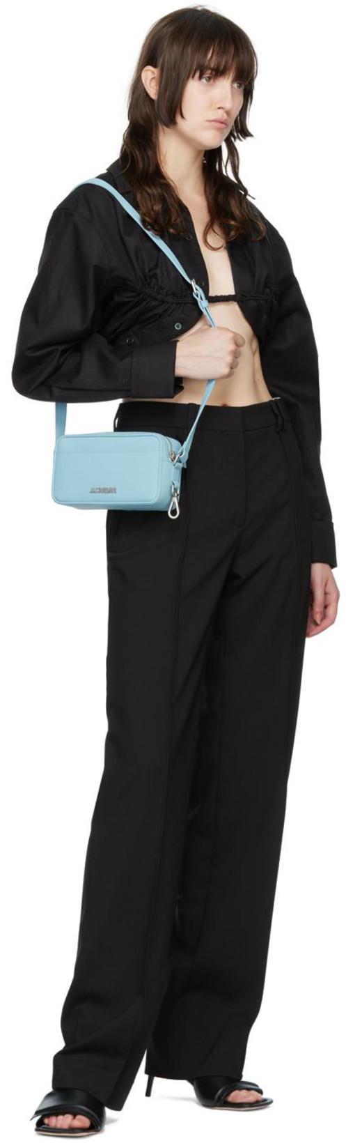 JACQUEMUS Machou Cropped Cotton And Linen-blend Canvas Shirt In Black