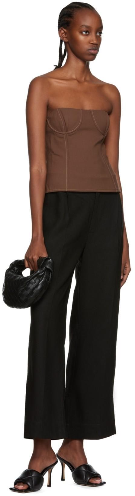 BOTTEGA VENETA Teen Jodie Intrecciato Leather Hobo In Fire Nero