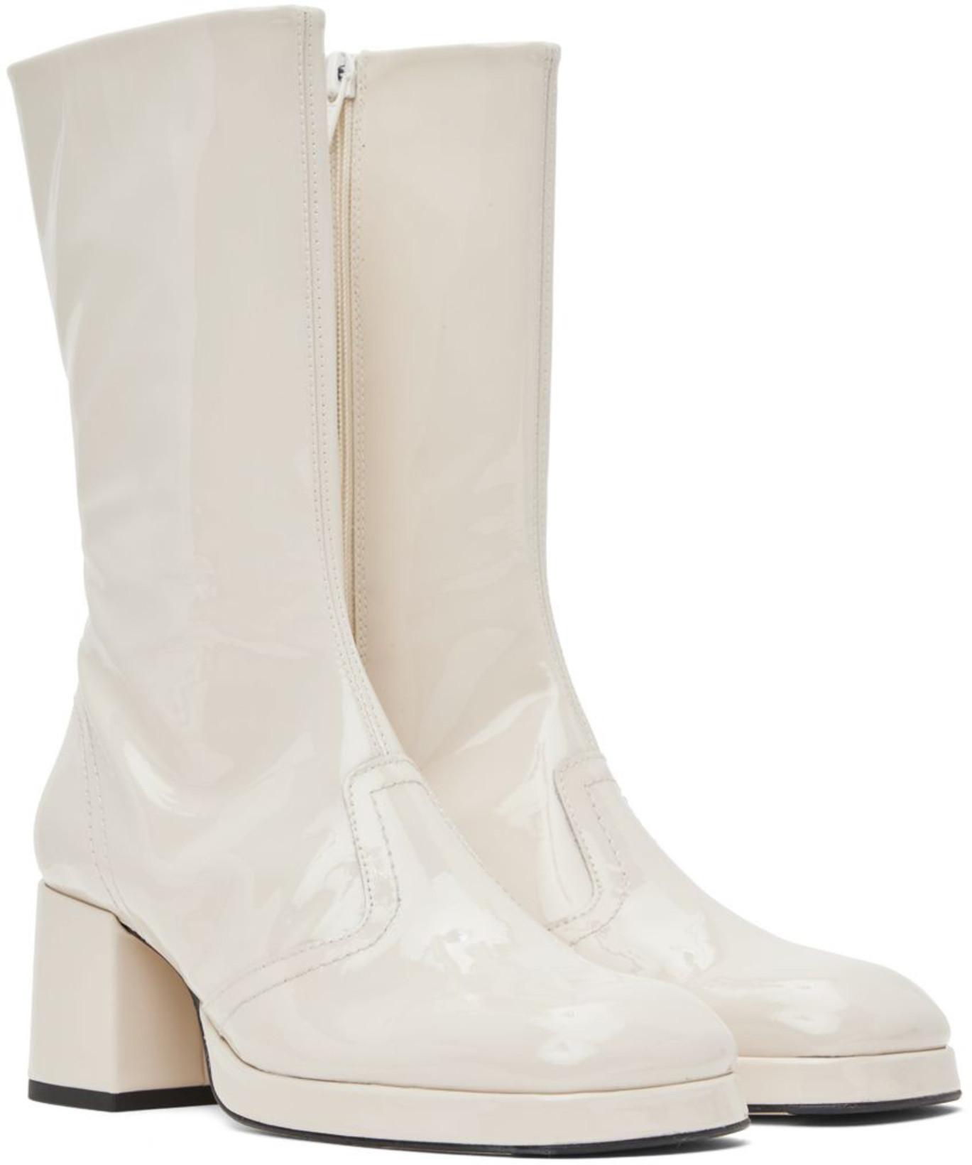 HELMUT LANG Crepe Hosiery Reversible Short Sleeve T-shirt In Lawn