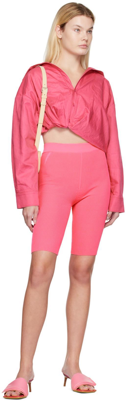 JACQUEMUS Les Mules Piscine Slip In Pink