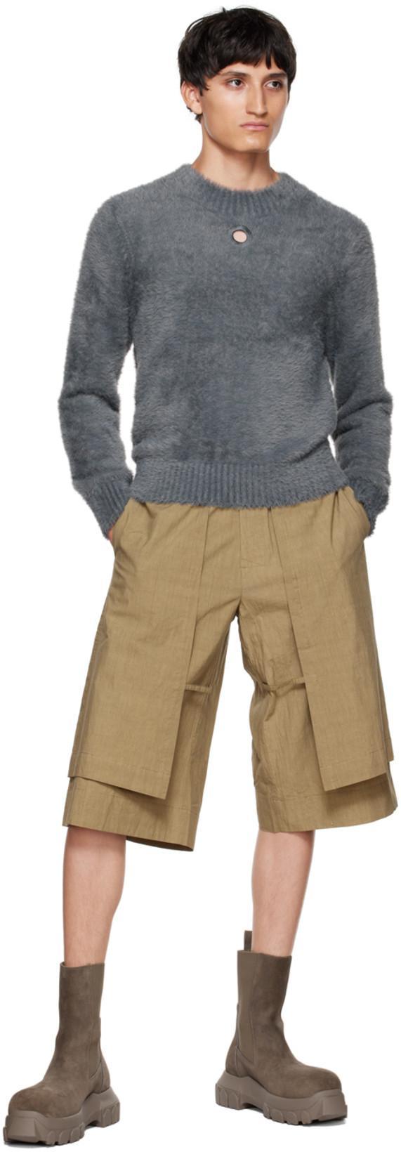 RICK OWENS Stroble Beatle Bozo Tractor In Dust Grey In Dust Dust